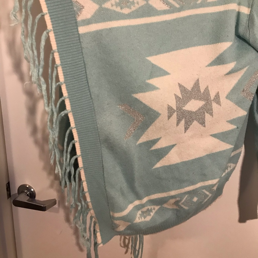 SALE!! Blue Sweater with Tassels - Picture 5 of 8